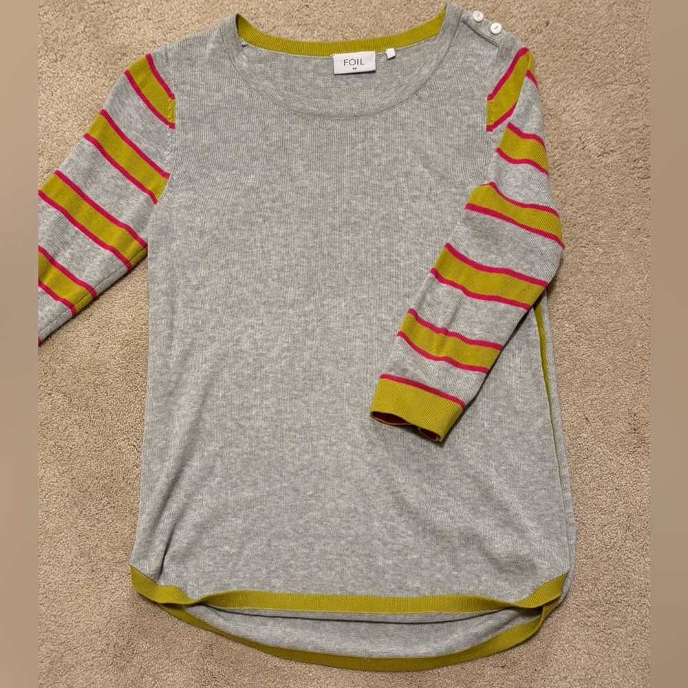 Foil Sweater Top